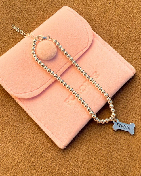 Pulsera Bolitas Plata 925