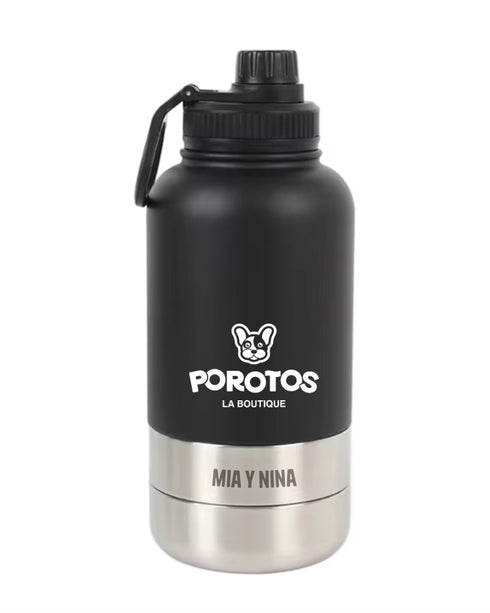 Botella Térmica 3 en 1 de 950ml - Color Negro