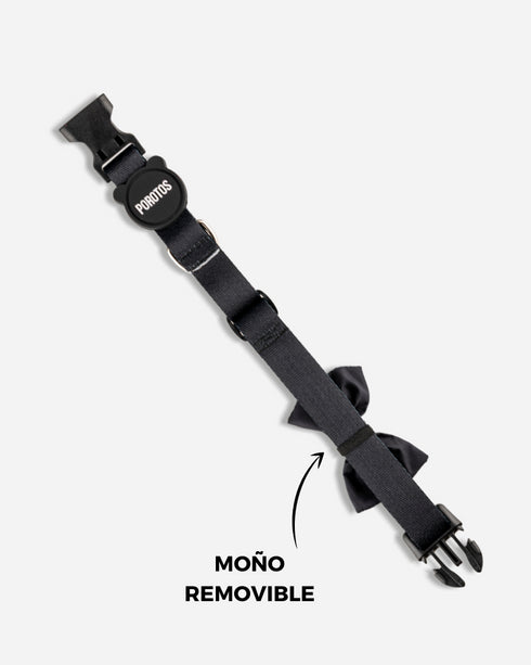 Collar con Moño Negro