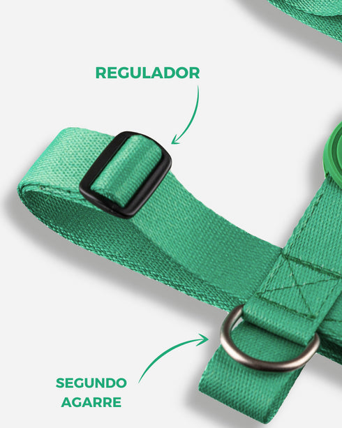 Pretal Doble Agarre Verde