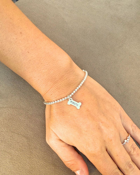 Pulsera Bolitas Plata 925