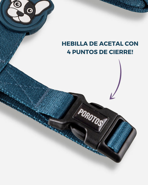 Pretal Doble Agarre Azul