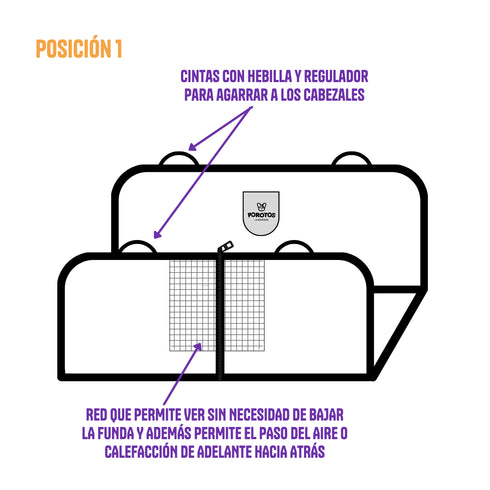 Funda de Asiento VISION RED *Rocky Negro*