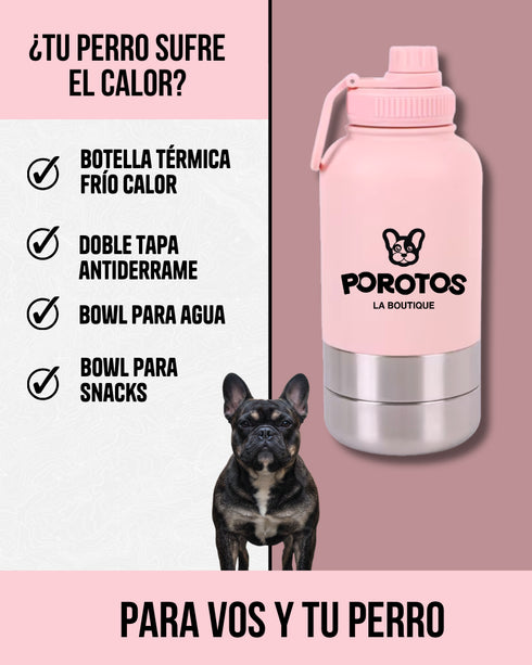 Botella Térmica 3 en 1 de 950ml - Color Rosa