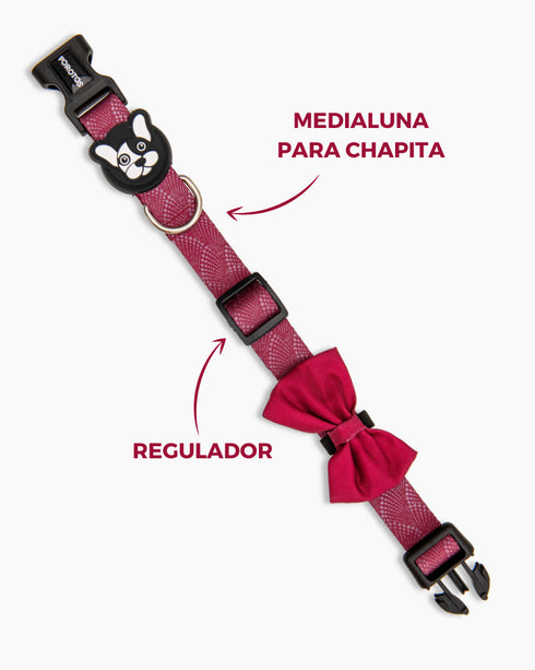 Collar con Moño VULKAN Borgoña