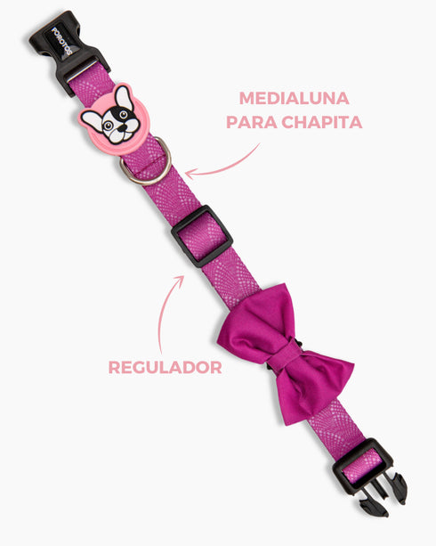 Collar con Moño VULKAN Púrpura