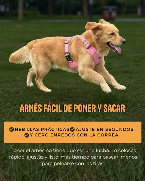 Arnes Doble Agarre Rosa