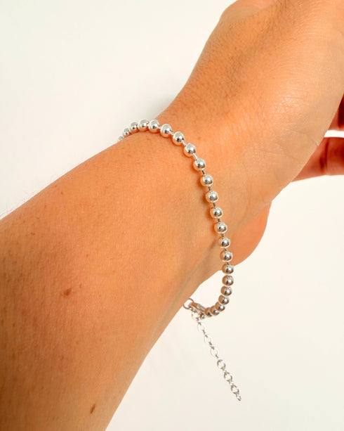 Pulsera Bolitas Plata 925