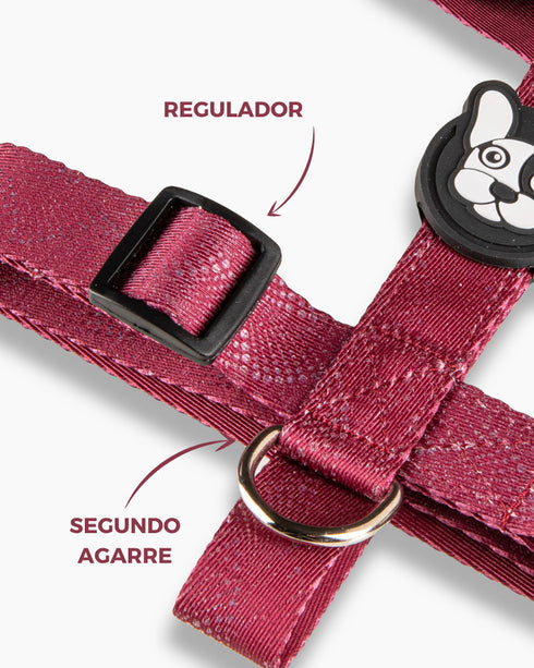 Pretal Doble Agarre VULKAN Borgoña