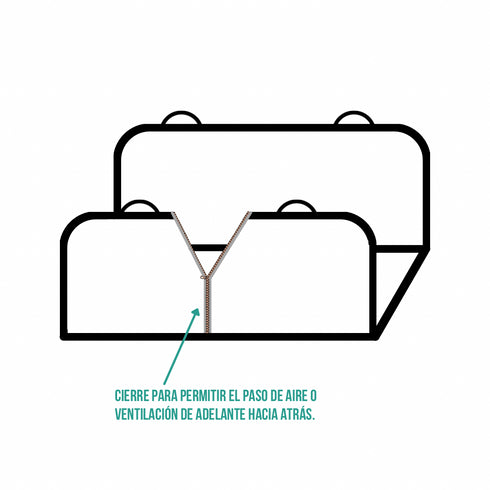 Funda de Asiento *Wavy lines Verde y Rosa*