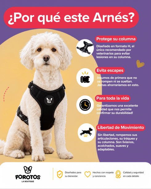 Arnes Doble Agarre Rosa