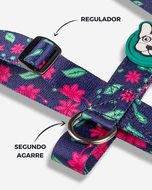 Pretal Doble Agarre Floral + Guía PDF "La Magia del Paseo Diario" de REGALO