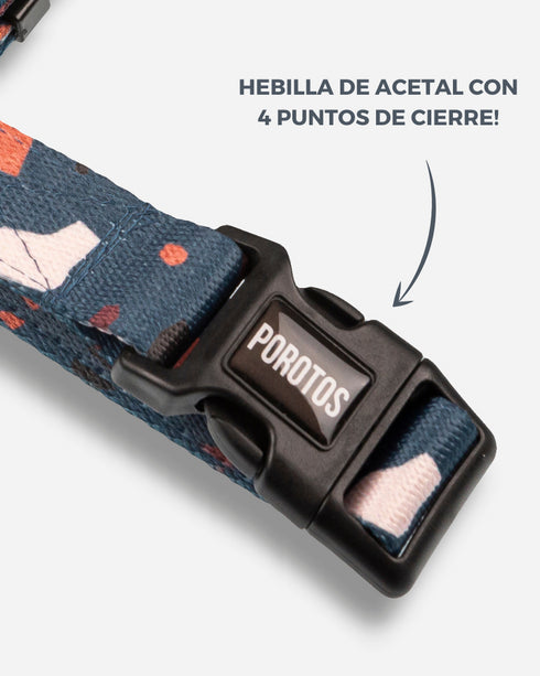 Pretal Doble Agarre Rocky Azul (acero)