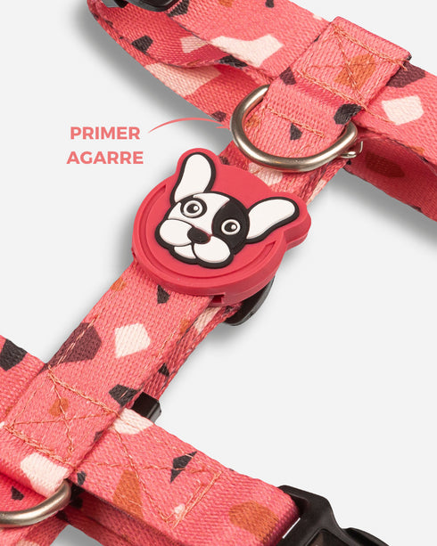 Pretal Doble Agarre Rocky Rosa