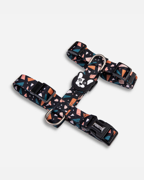 Pretal Doble Agarre Rocky Negro