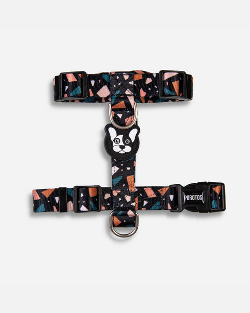 Pretal Doble Agarre Rocky Negro