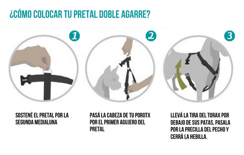 Pretal Doble Agarre Guiza