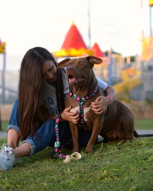Pretal Doble Agarre Floral + Guía PDF "La Magia del Paseo Diario" de REGALO
